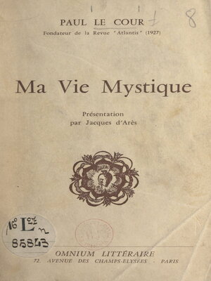 cover image of Ma vie mystique